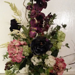 Silk flower arrangement