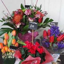 Seasonal floral bouquets